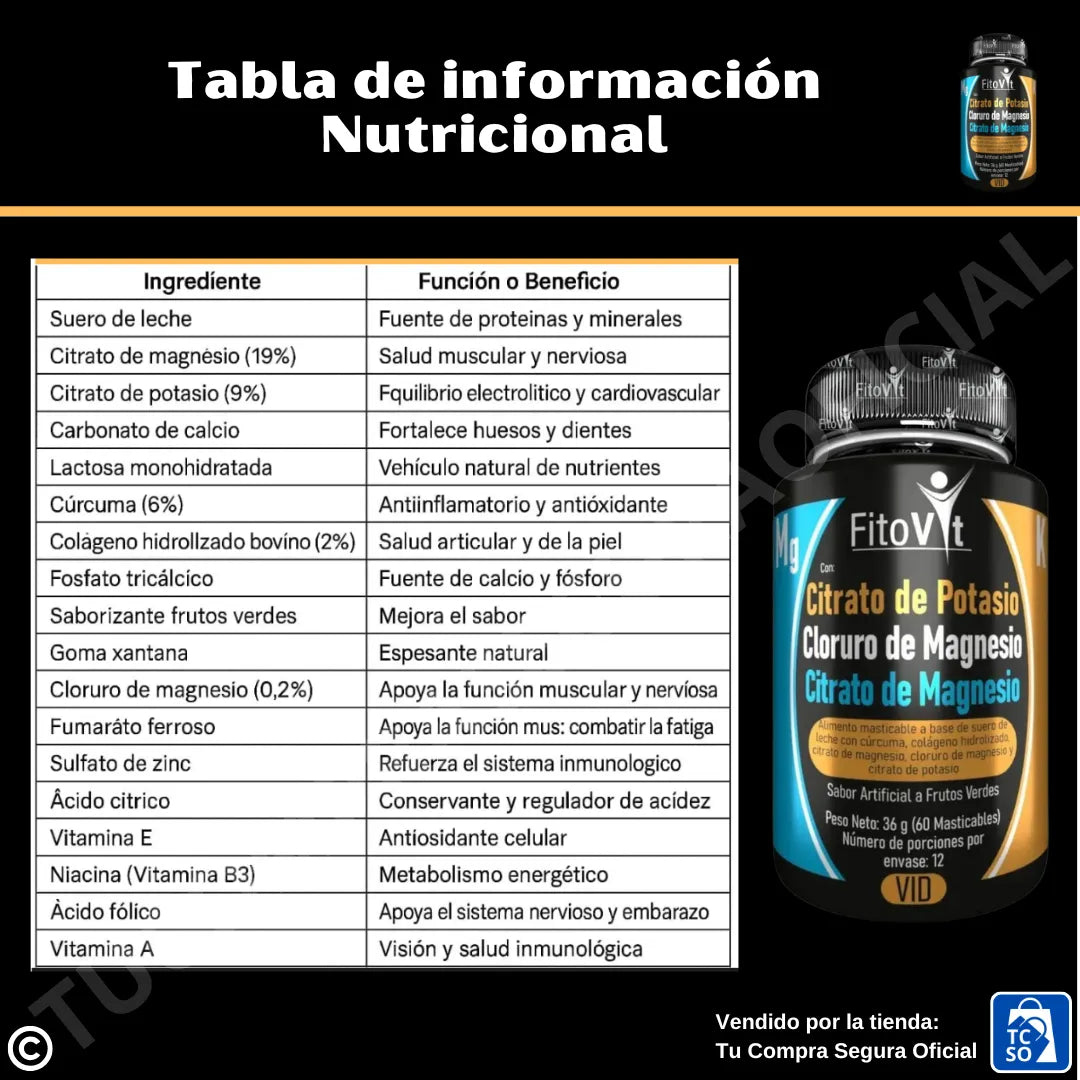 CITRATOS X 60 UND FITOVIT