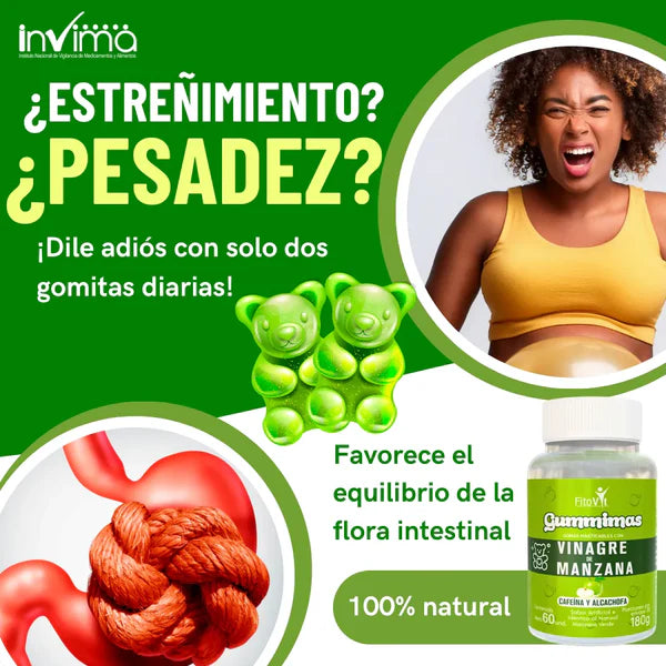 VINAGRE DEMANZANA GOMITAS X60UND FITOVIT