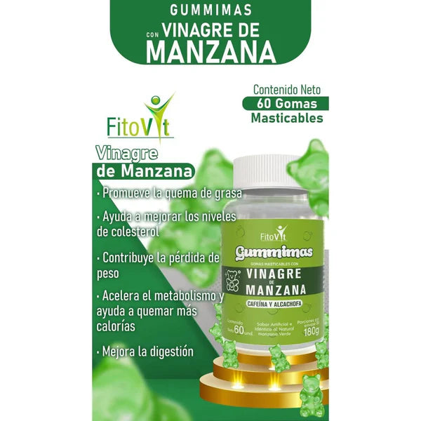 VINAGRE DEMANZANA GOMITAS X60UND FITOVIT