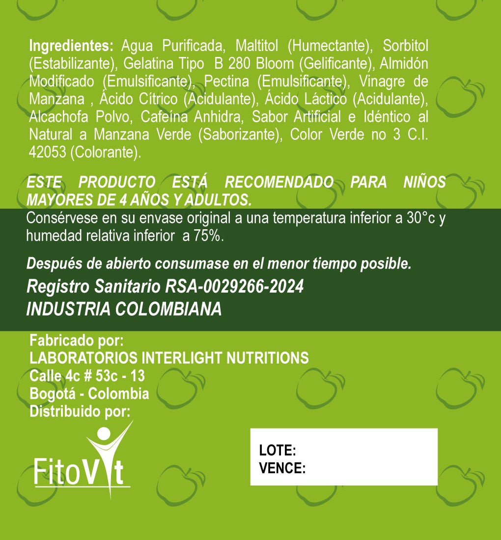 VINAGRE DEMANZANA GOMITAS X60UND FITOVIT